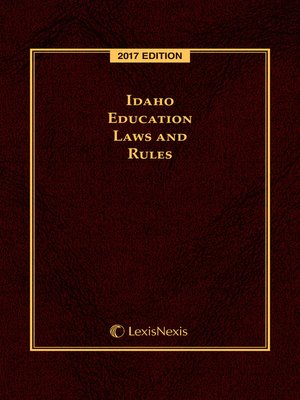 cover image of Idaho Education Laws and Rules